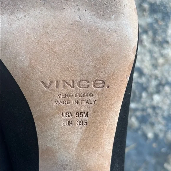 Like new Vince Black Suede Mules - Picture 9 of 13